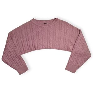 Fashion Nova Pink Cable Knit Sweater